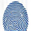 Személyre szabott megközelítést szimbolizáló ikon, például egy ujjlenyomat vagy egy egyedi forma.